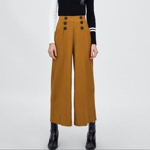 Zara wide leg ankle pants